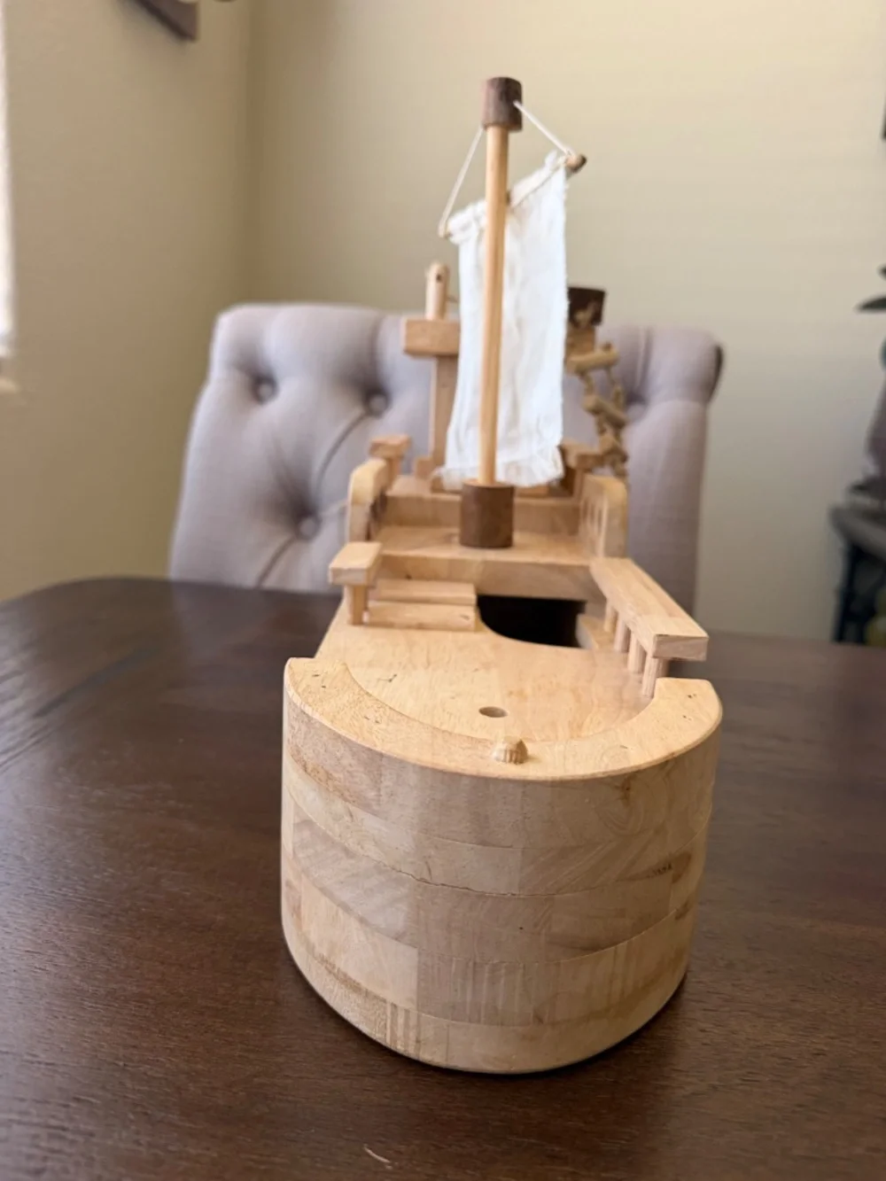 Wooden pirate ship
